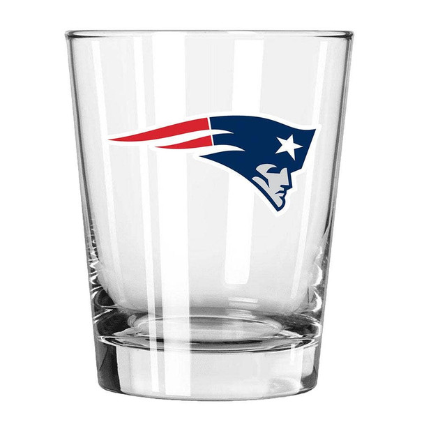New England Patriots 15oz Old Fashioned w/Color Logo