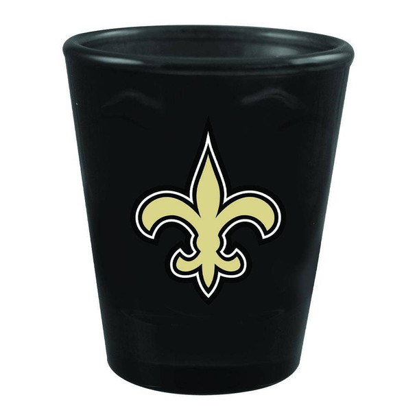 New Orleans Saints Swirl Clear Collect Glass