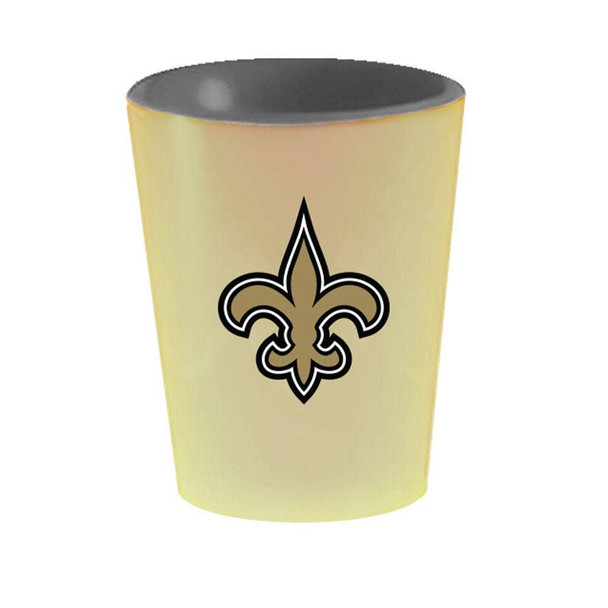 New Orleans Saints 2oz Inner Color Ceramic Shot Glass