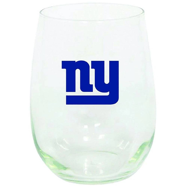 New York Giants 15oz Stemless Wine w/Color Logo