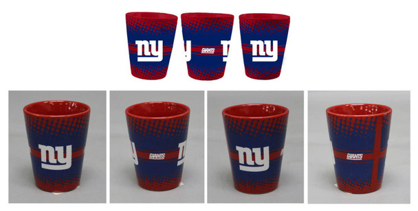 New York Giants 2oz Full Wrap Collector Glass