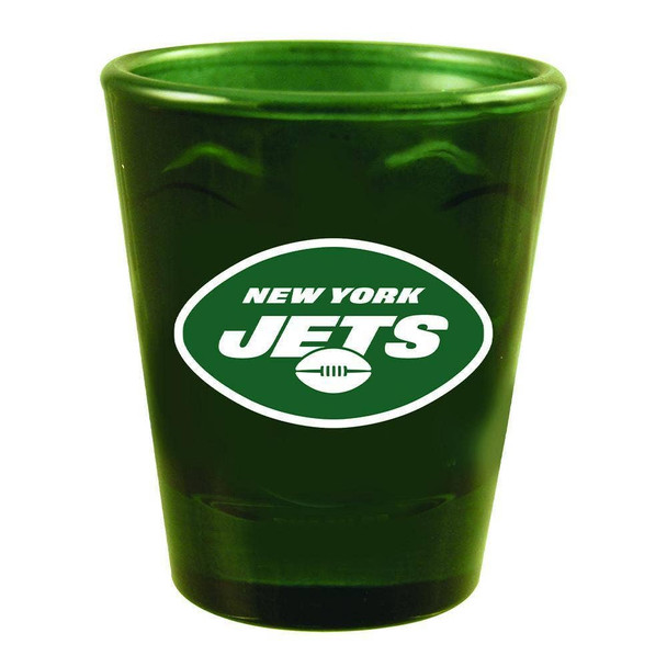 New York Jets Swirl Clear Collect Glass