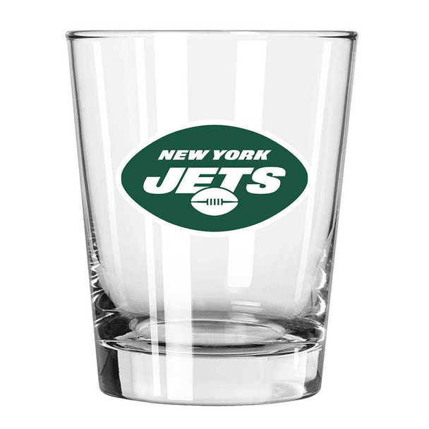 New York Jets 15oz Old Fashioned w/Color Logo