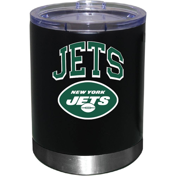 New York Jets 12oz Black Low-Ball Tumbler Color Logo