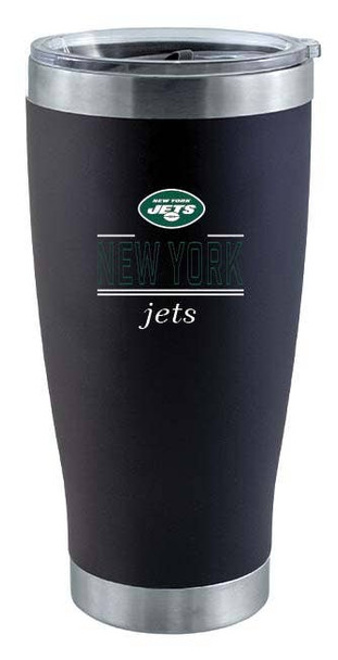 New York Jets 20oz Black Tumbler w/Classic Crew Logo