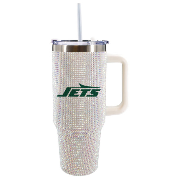 New York Jets 40oz Bling Tumbler