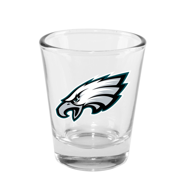 Philadelphia Eagles 2oz Clear Collector Glass