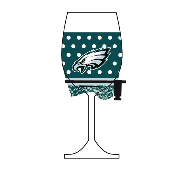 Philadelphia Eagles Wine Glass Woozie