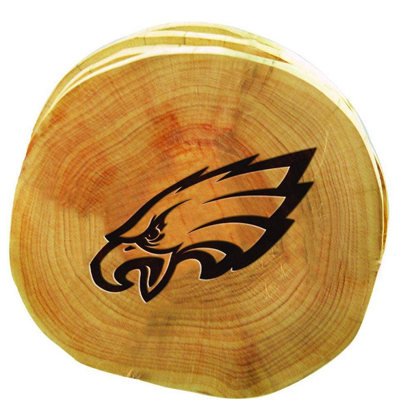 Philadelphia Eagles 4pk Wood Cut Coaster