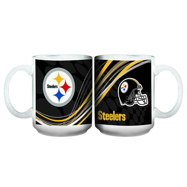 Pittsburgh Steelers 15oz White Dynamic Mug