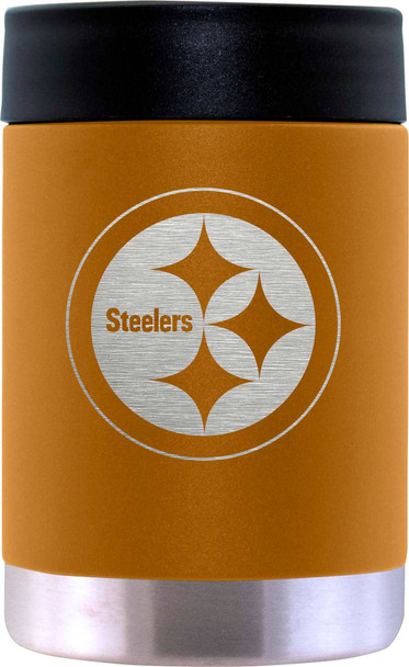 Pittsburgh Steelers 12oz Canyon Can Holder Etched Logo