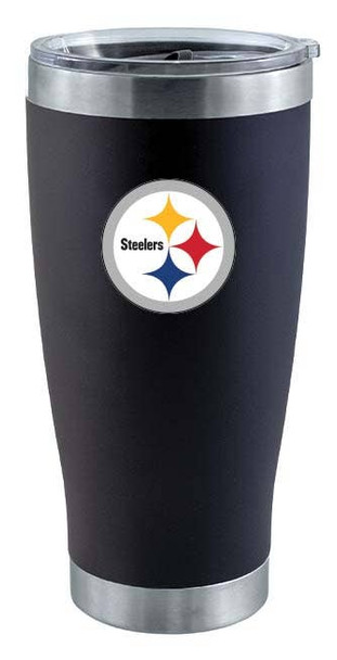 Pittsburgh Steelers 20oz Black Tumbler w/Color Logo