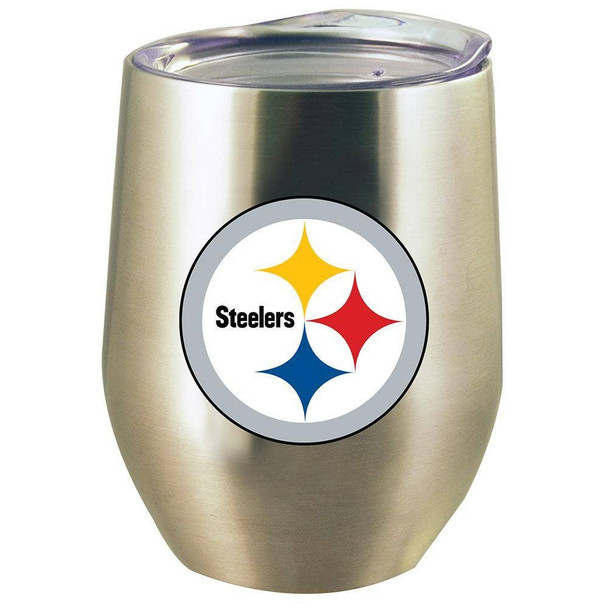 Pittsburgh Steelers 12oz Stainless Stemless Tumbler