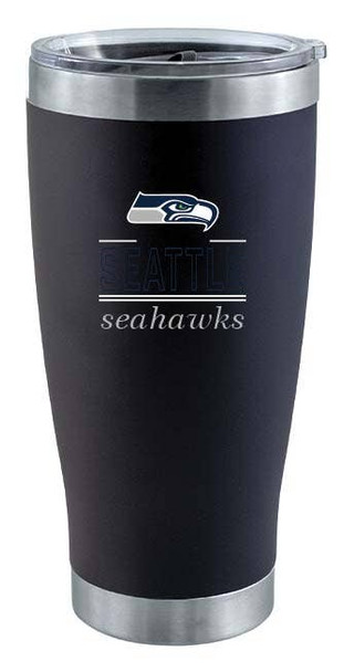 Seattle Seahawks 20oz Black Tumbler w/Classic Crew Logo