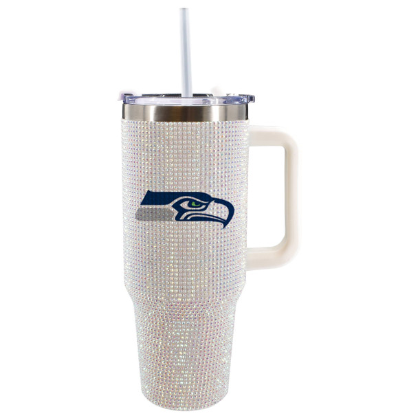 Seattle Seahawks 40oz Bling Tumbler