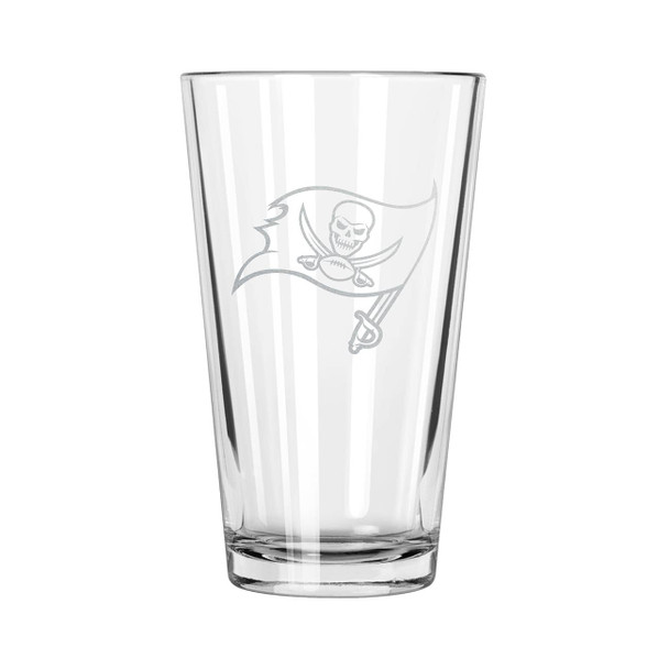 Tampa Bay Buccaneers 16oz Pint Glass w/Etched Logo