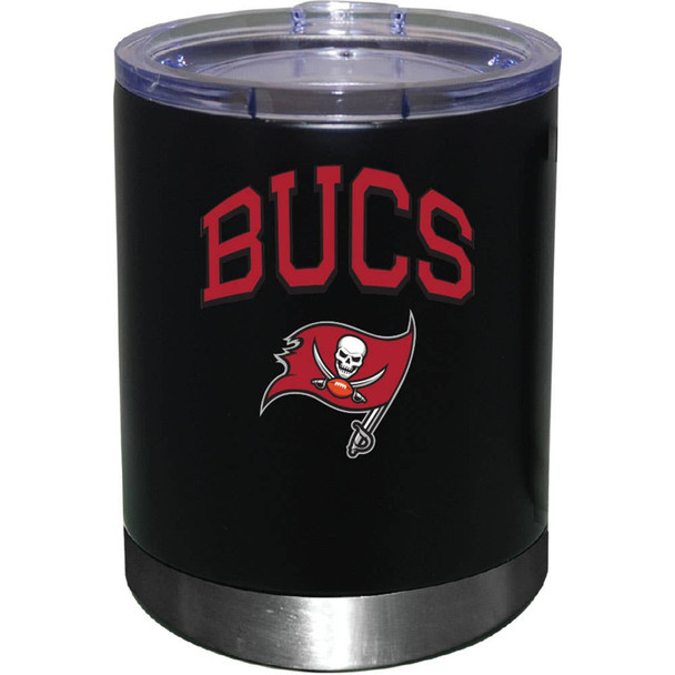 Tampa Bay Buccaneers 12oz Black Low-Ball Tumbler Color Logo