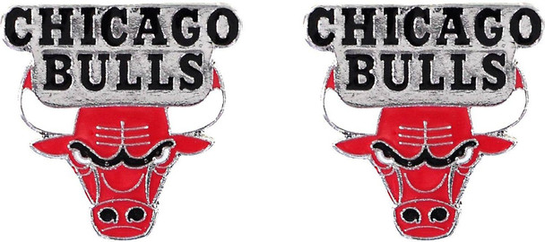 NBA Chicago Bulls Logo Post Earrings