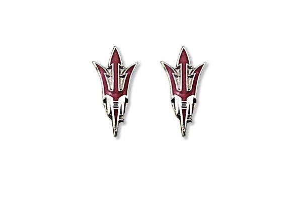 NCAA Arizona State Sun Devils Logo Post Earrings
