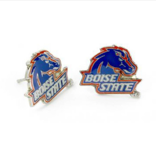 NCAA Boise State Broncos Logo Post Earrings