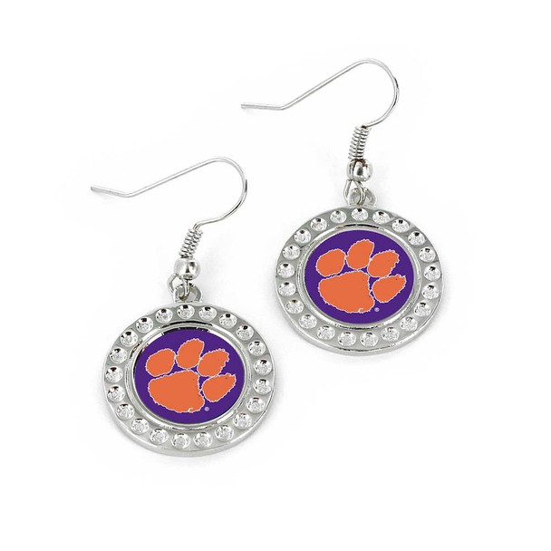 NCAA Clemson Tigers Dimple Earrings