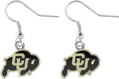 NCAA Colorado Buffaloes Logo Dangle Earrings