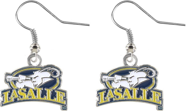 NCAA La Salle Explorers Logo Dangle Earrings