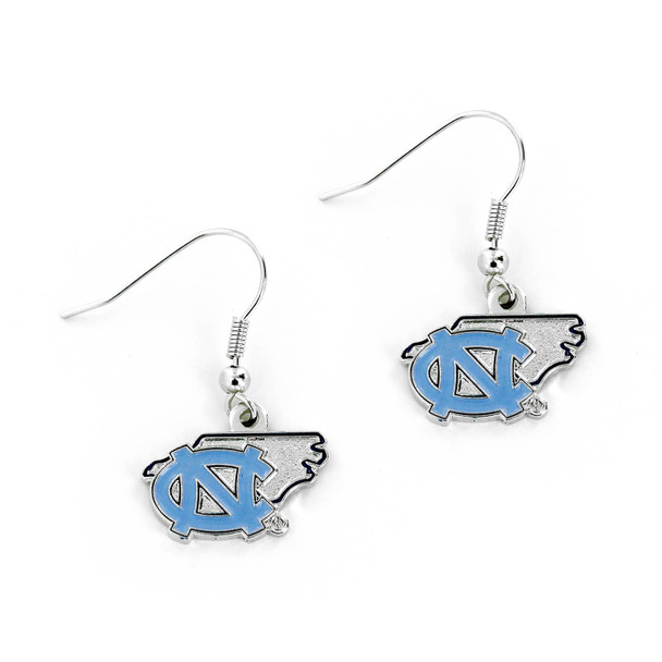 NCAA North Carolina Tar Heels State Design Earrings