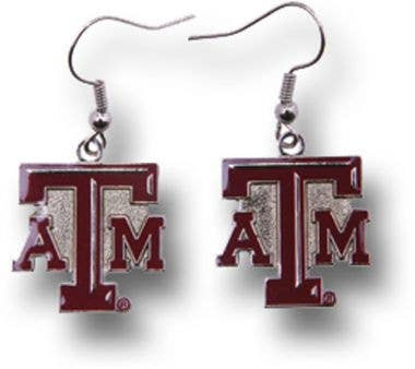 NCAA Texas A&M Aggies Logo Dangle Earrings
