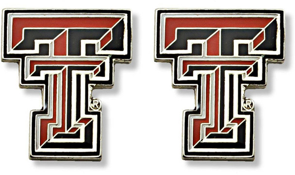 NCAA Texas Tech Red Raiders Logo Post Earrings