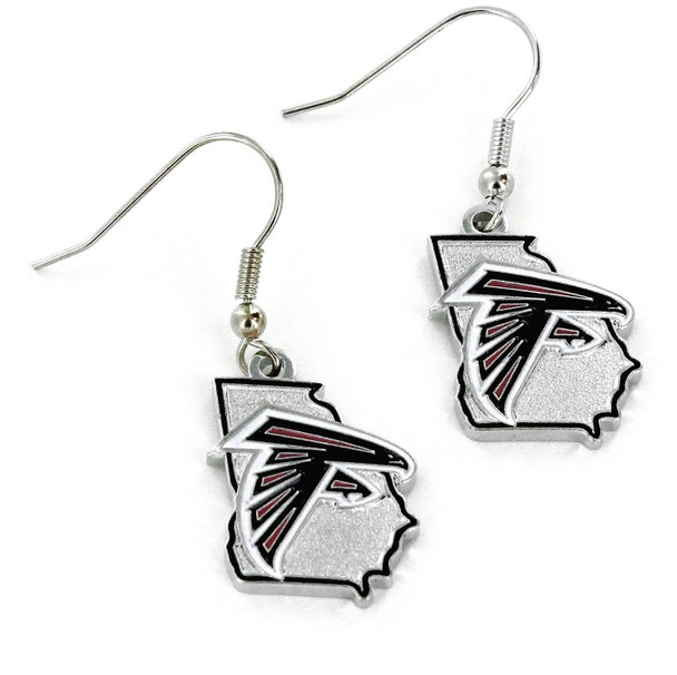 NFL Atlanta Falcons State Design Earrings