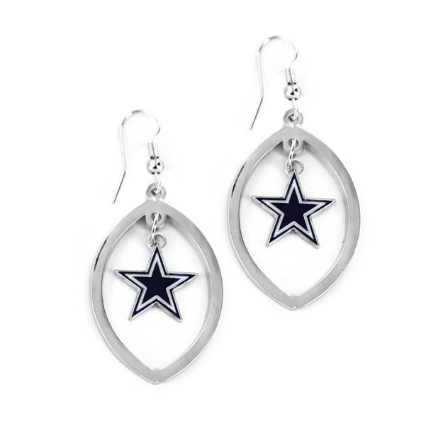 NFL Dallas Cowboys Football Cutout Earrings