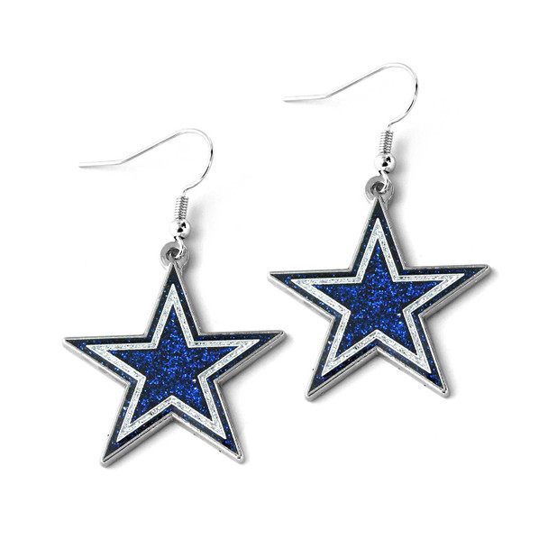 NFL Dallas Cowboys Glitter Dazzle Earrings