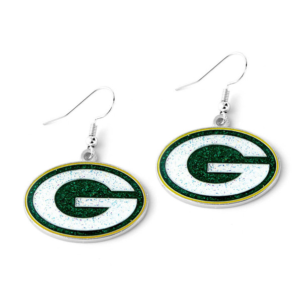 NFL Green Bay Packers Glitter Dazzle Earrings
