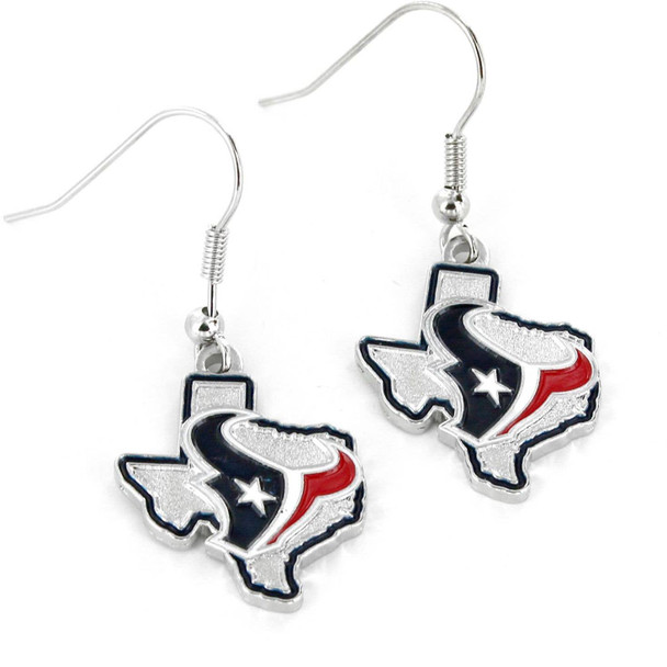 NFL Houston Texans State Design Earrings