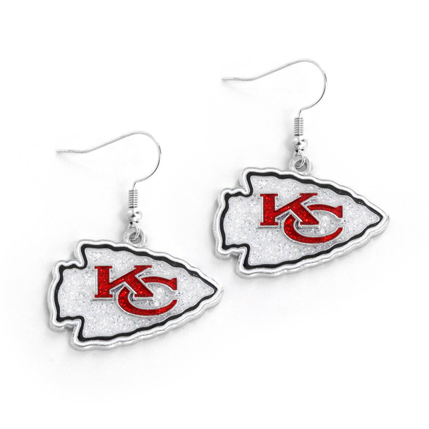NFL Kansas City Chiefs Glitter Dazzle Earrings