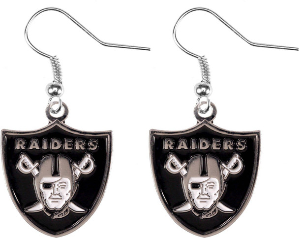 NFL Las Vegas Raiders Logo Dangle Earrings