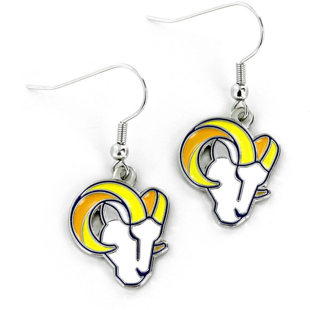NFL Los Angeles Rams Logo Dangle Earrings