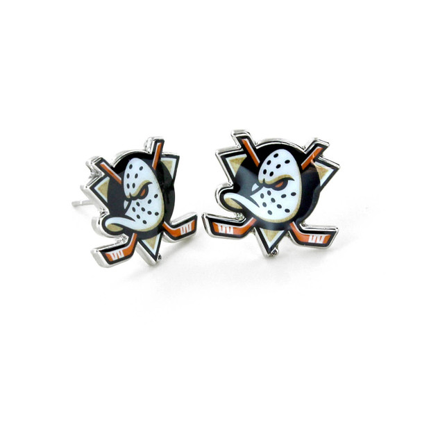 NHL Anaheim Ducks Logo Post Earrings