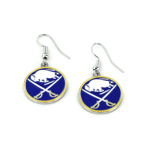 NHL Buffalo Sabres Logo Dangle Earrings