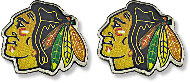 NHL Chicago Blackhawks Logo Post Earrings