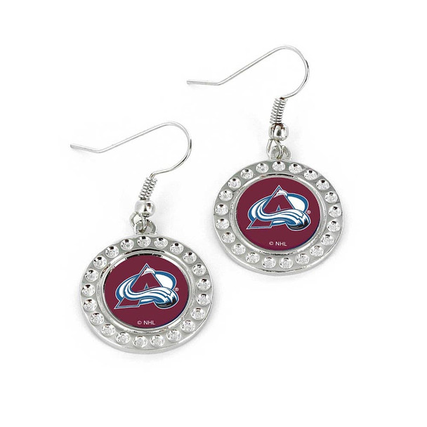 NHL Colorado Avalanche Dimple Earrings