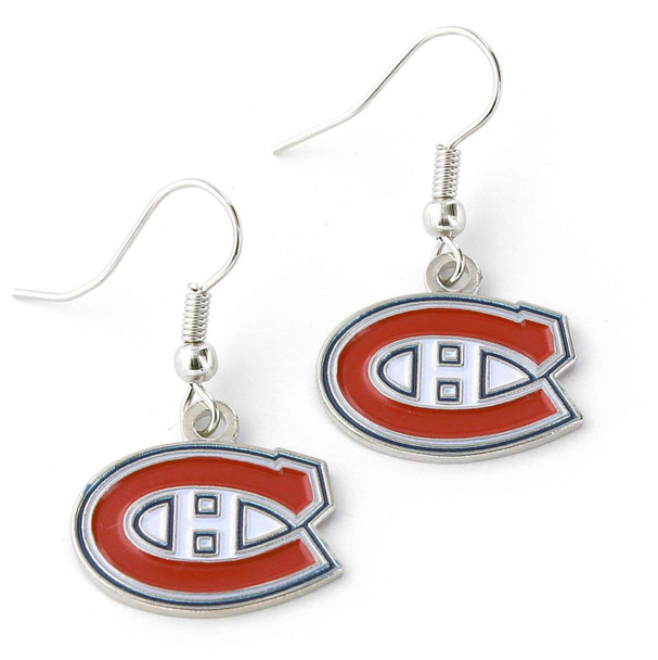 NHL Montreal Canadiens Logo Dangle Earrings