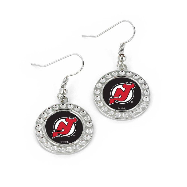 NHL New Jersey Devils Dimple Earrings