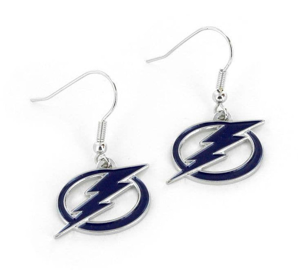 NHL Tampa Bay Lightning Logo Dangle Earrings