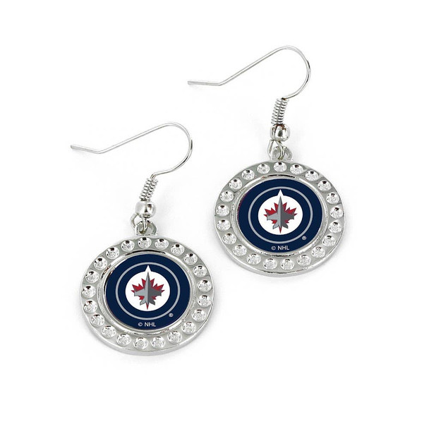 NHL Winnipeg Jets Dimple Earrings