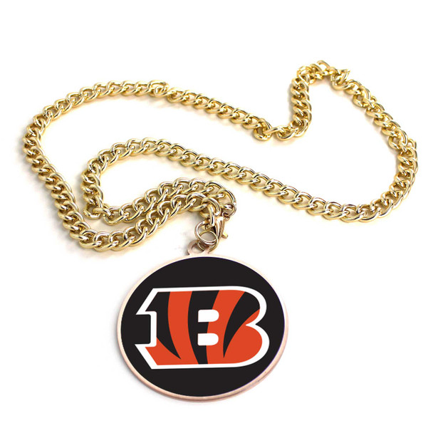 NFL Cincinnati Bengals Team Emblem Fan Chain Necklace