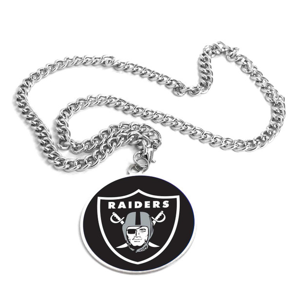 NFL Las Vegas Raiders Team Emblem Fan Chain Necklace