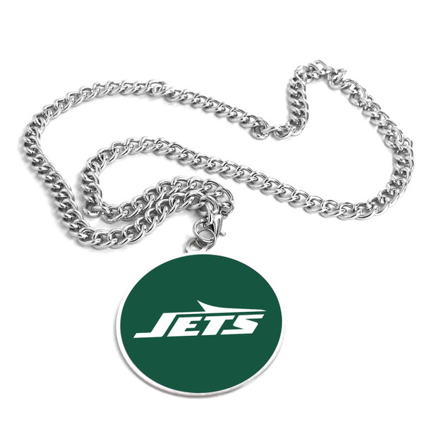 NFL New York Jets Team Emblem Fan Chain Necklace
