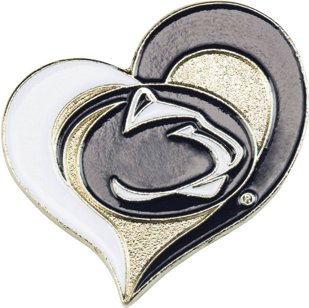 NCAA Penn State Nittany Lions Swirl Heart Pin